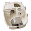 White compact hamster cage with hide, water bottle and silent wheel