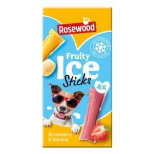 Rosewood fruit ice cream for dogs, pack of 4