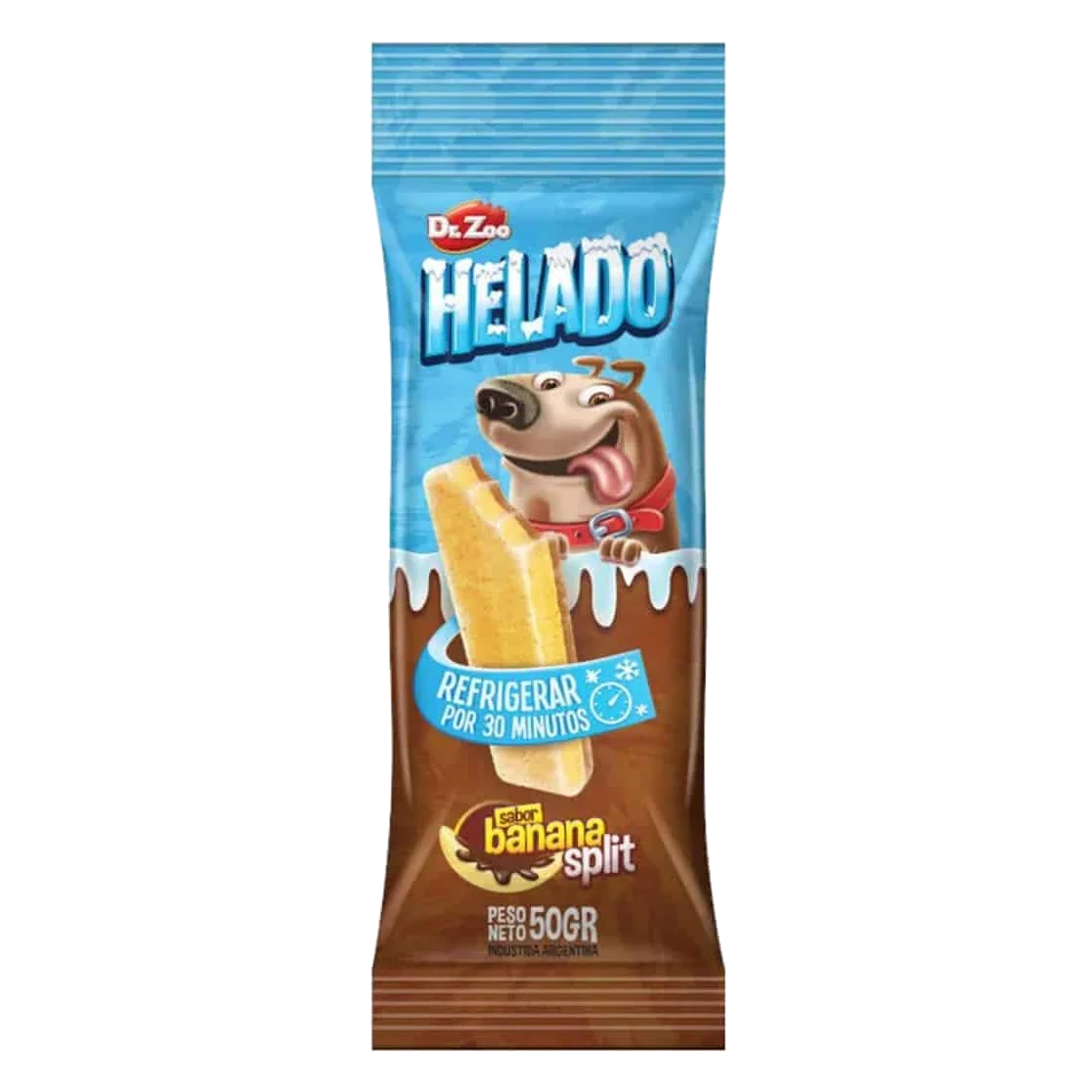 Doctor Zoo ice cream for dogs: banana split, cream, Dubai or sausage and cheese