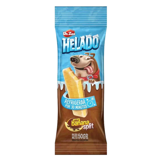 Doctor Zoo ice cream for dogs: banana split, cream, Dubai or sausage and cheese