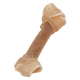 Knotted rawhide dog bone
