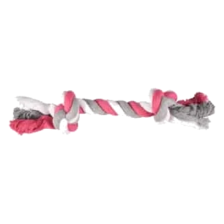 Flamingo Rope Bone Dog Toy, Sizes S, M and L