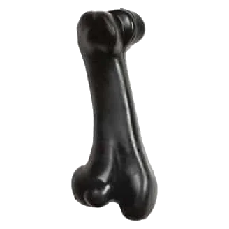 Flamingo Gladiator Rubber Bone Dog Toy, Sizes M, L and XL