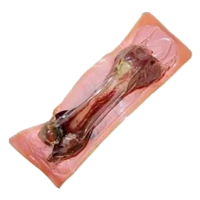 Whole ham bone dog chew
