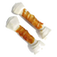 White Rawhide Knot Bone with Chicken, 7.5 and 20 cm