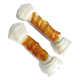 White Rawhide Knot Bone with Chicken, 7.5 and 20 cm