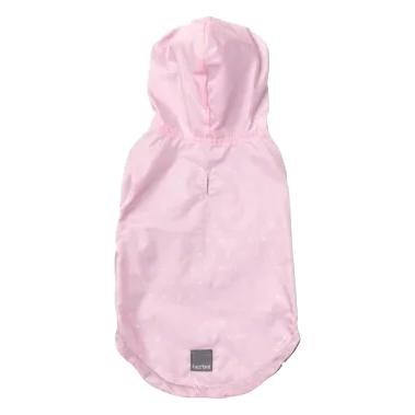 FuzzYard Flipside 24 reversible dog raincoat in pink