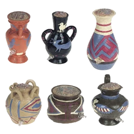 Jug aquarium ornaments, 6 pieces