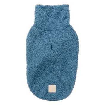 Bouclé Dog Jumper FuzzYard Life French Blue