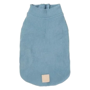 FuzzYard Life ribbed knit dog jumper, French Blue