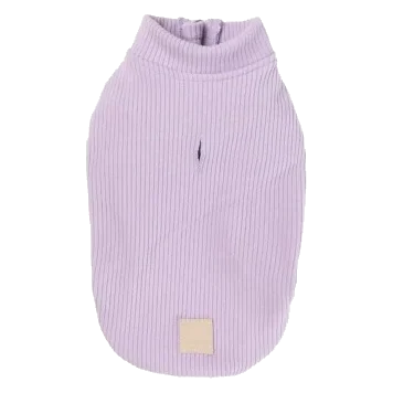 FuzzYard Life ribbed knit dog jumper, Lila
