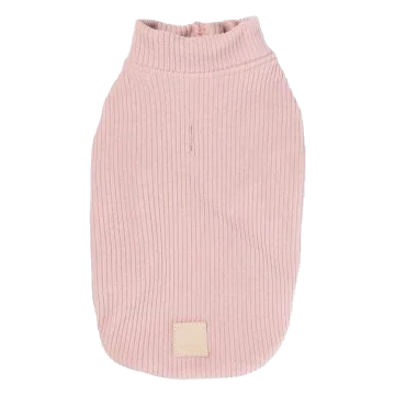 FuzzYard Life ribbed knit dog jumper, Soft Blush
