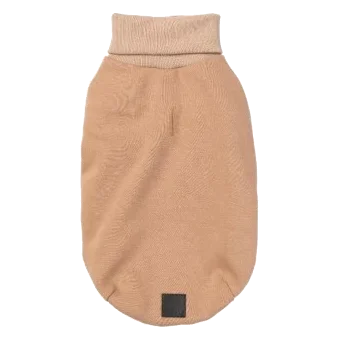 Roll-neck dog jumper FuzzYard Stevie 24 in beige