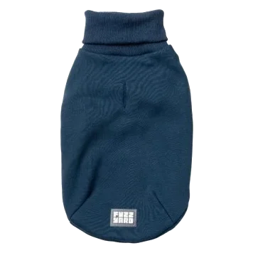 Roll-neck dog jumper FuzzYard Stevie in navy