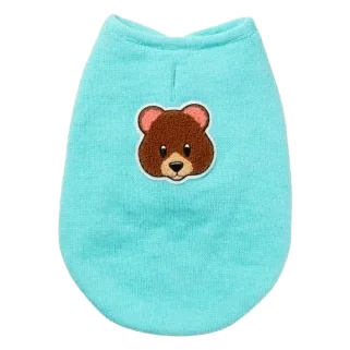 FuzzYard FuzzBear Knitted Dog Jumper, Aqua
