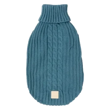 Knitted dog jumper FuzzYard Life French Blue