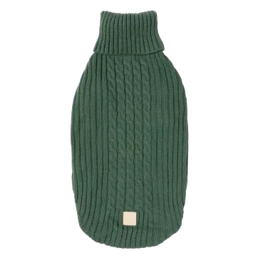 Knitted dog jumper FuzzYard Life Myrtle Green