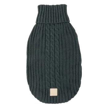 Knitted dog jumper FuzzYard Life Slate Grey