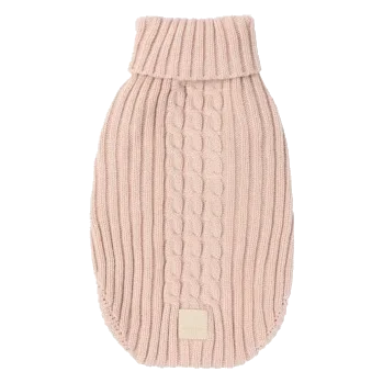 Knitted dog jumper FuzzYard Life Soft Blush