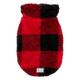 FuzzYard Checkered Teddy Dog Jumper in Red