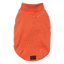 Embroidered dog jumper FuzzYard Smiley in rust