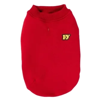 FuzzYard The Woof Cotton Dog Jumper, Red