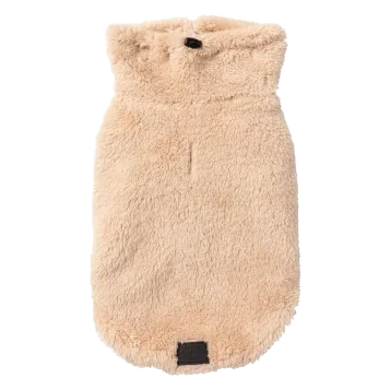 FuzzYard Turtle Teddy 25 Fleece Dog Jumper, Desert Tan