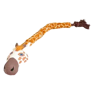 Giraffe plush rope tug toy for dogs, 63.5 cm