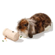 Wooden puzzle toy for small animals, 6 × 11 cm