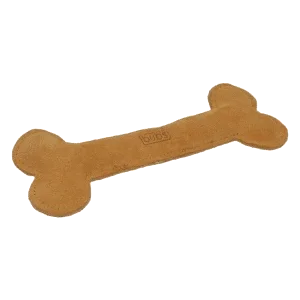 Bub's leather bone dog toy, 15, 20 and 25 cm