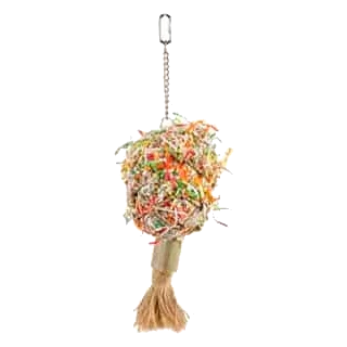 Large hanging bouquet bird toy