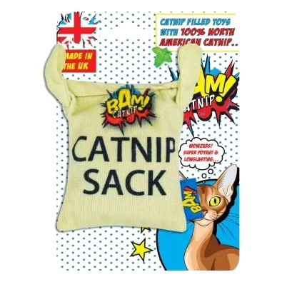 Catnip cat toy BAM! Sack, 10 cm