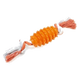 Classic Rubber and Rope Tug Toy for Dogs, 280 mm