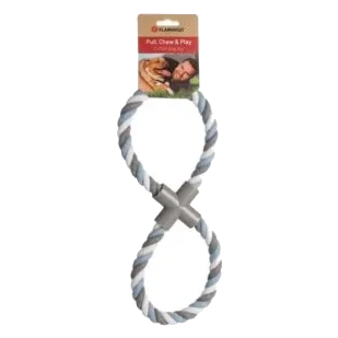 Figure-of-Eight Rope Dog Toy, 38 cm