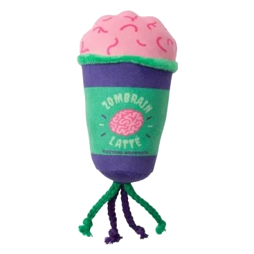 Halloween Cat Toy FuzzYard Zombrain Latte