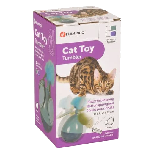 Battery-powered rotating electronic cat toy