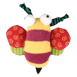 Bee cat toy with catnip