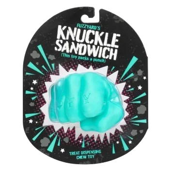 Treat-dispensing dog toy FuzzYard Knuckle Sandwich