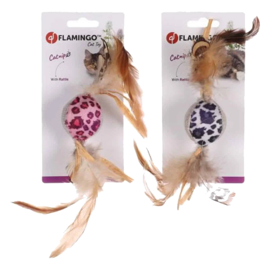 Leopard ball cat toy