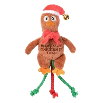 Christmas cat toy FuzzYard Chicken It Twice Chook