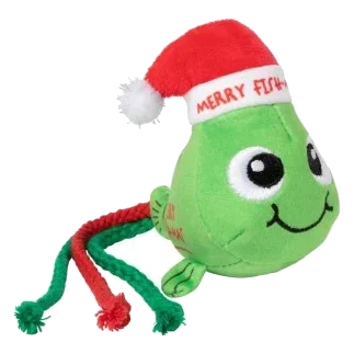 Christmas Cat Toy FuzzYard Merry Fishmas