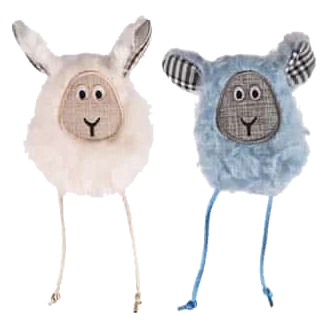 Sheep cat toy with catnip