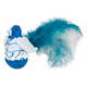 Blue bird cat toy with feathers and catnip