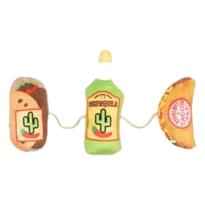 Catnip cat toy FuzzYard Fiesta, set of 3 on a string