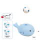 Juguete de pelota flotante con aire para gatos, alimentación USB, vista de detalle 1