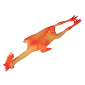 Latex chicken dog toy, 49 cm