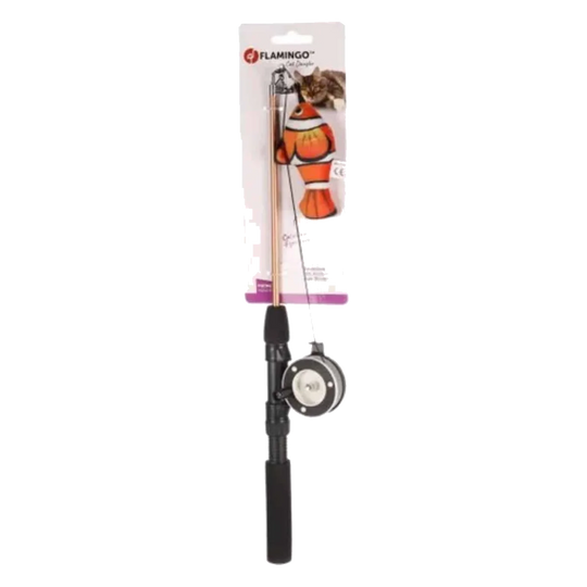 Rodney hanging orange clownfish cat toy