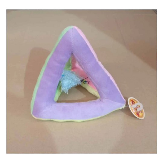 Triangle toy with mouse for cats