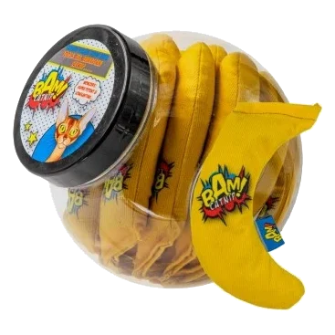 Catnip cat toys BAM! Banana, pack of 20