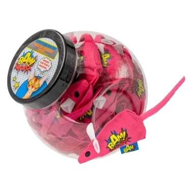 BAM! Pink Mouse Catnip Cat Toys (30 pack)